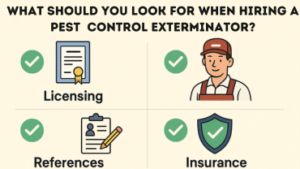 What Should You Look for When Hiring a Pest Control Exterminator?